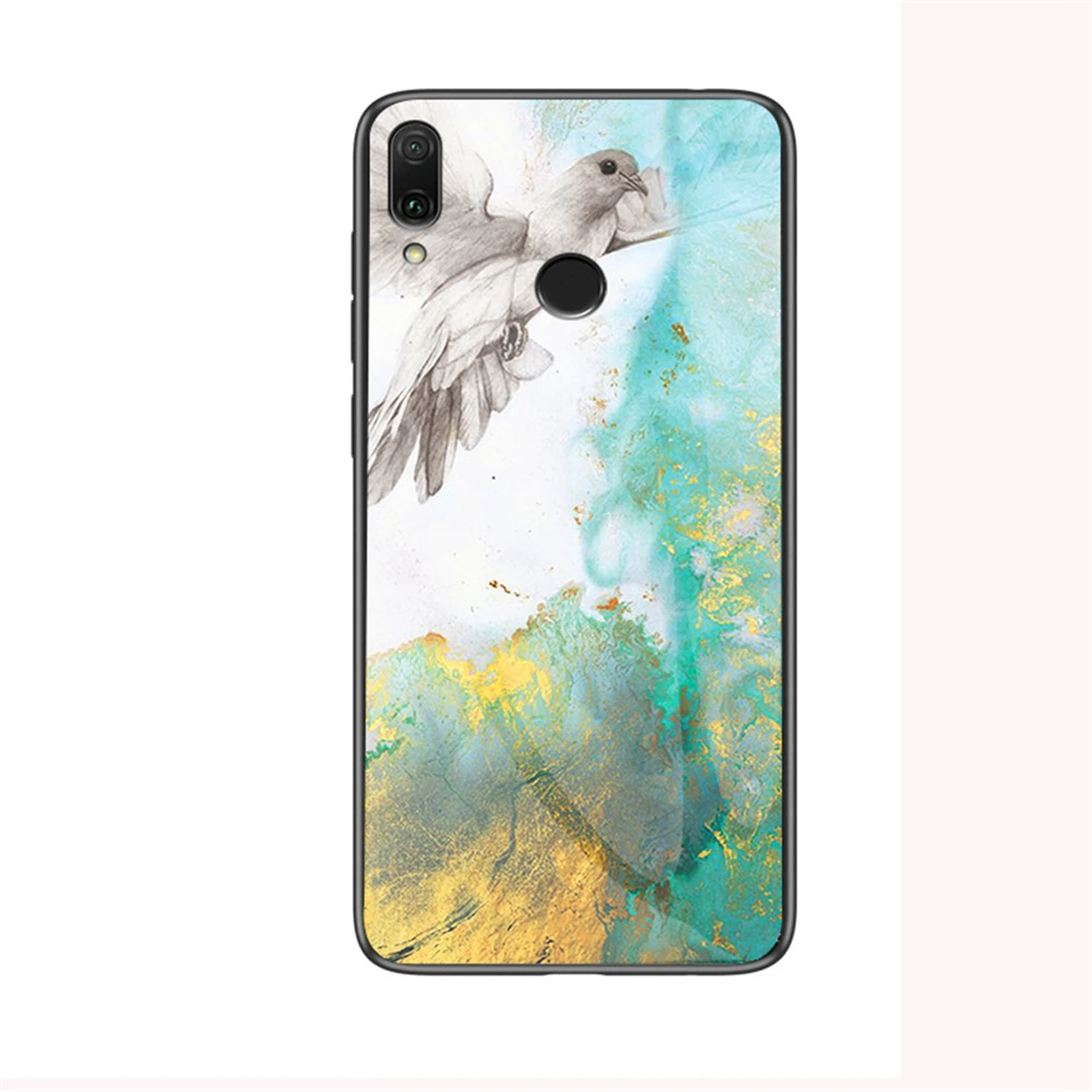 Для Meizu Note 9 чехол Роскошный Жесткий закаленное стекло модный градиентный