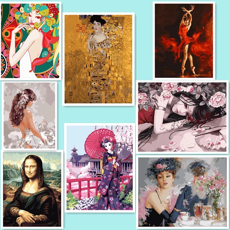 

Love Romantic Flower DIY Painting By Numbers Kits Oil Painting On Canvas Drawing Painting By Numbers For Wall Art Picture DY58