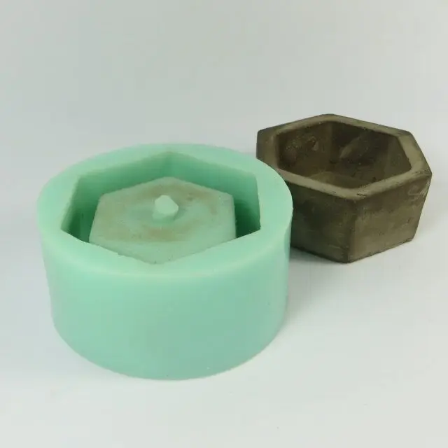 Силиконовая форма современный минималистичный керамическая ваза для цветов Шестигранная геометрическая форма для цветов украшение дома цемент 3d формы для ВАЗ