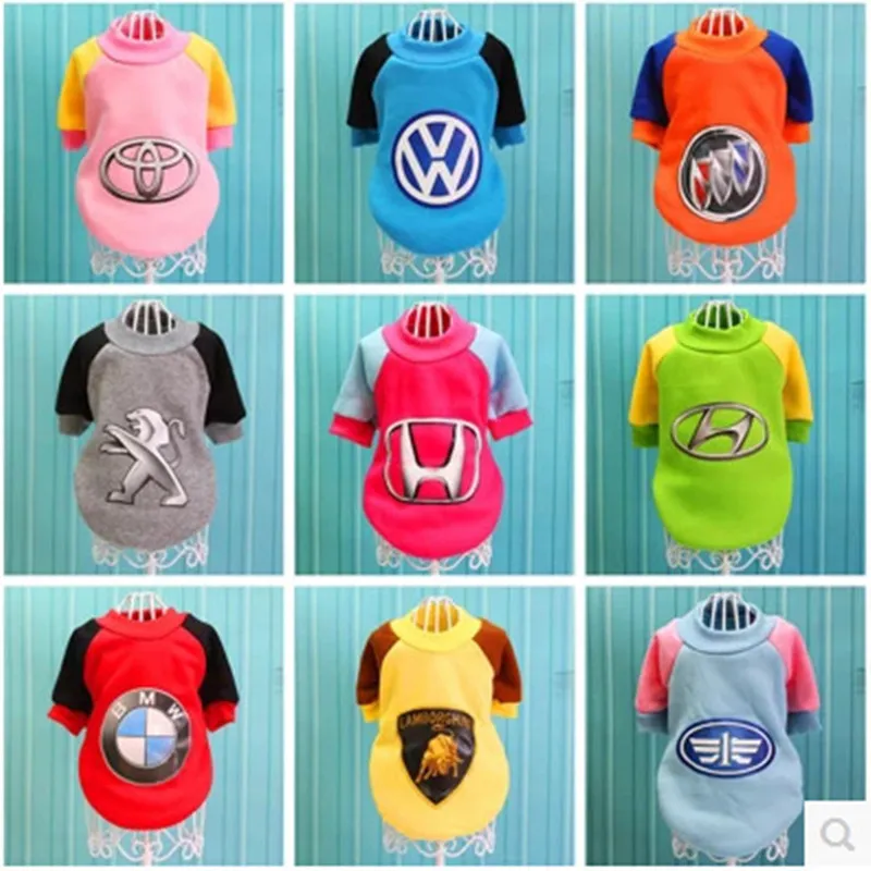 Dog coat pet cartoon dress sports clothes Teddy puppy pet sweater