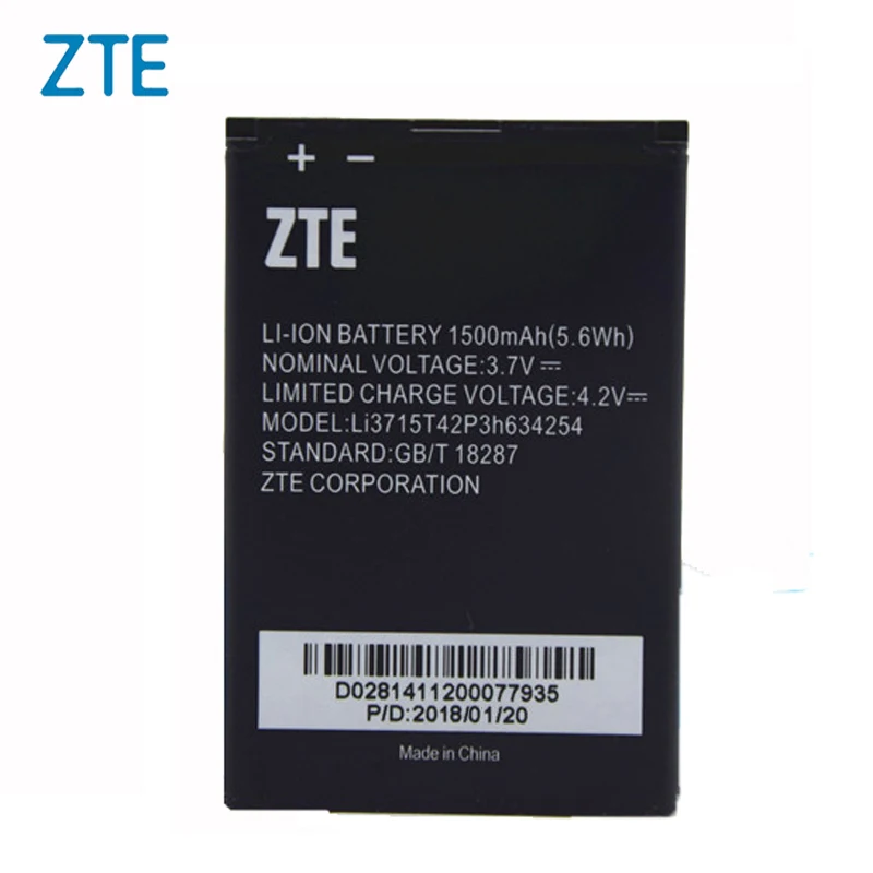 

Original ZTE Li3715T42P3h634254 phone battery For ZTE Leo Q1 1500mAh