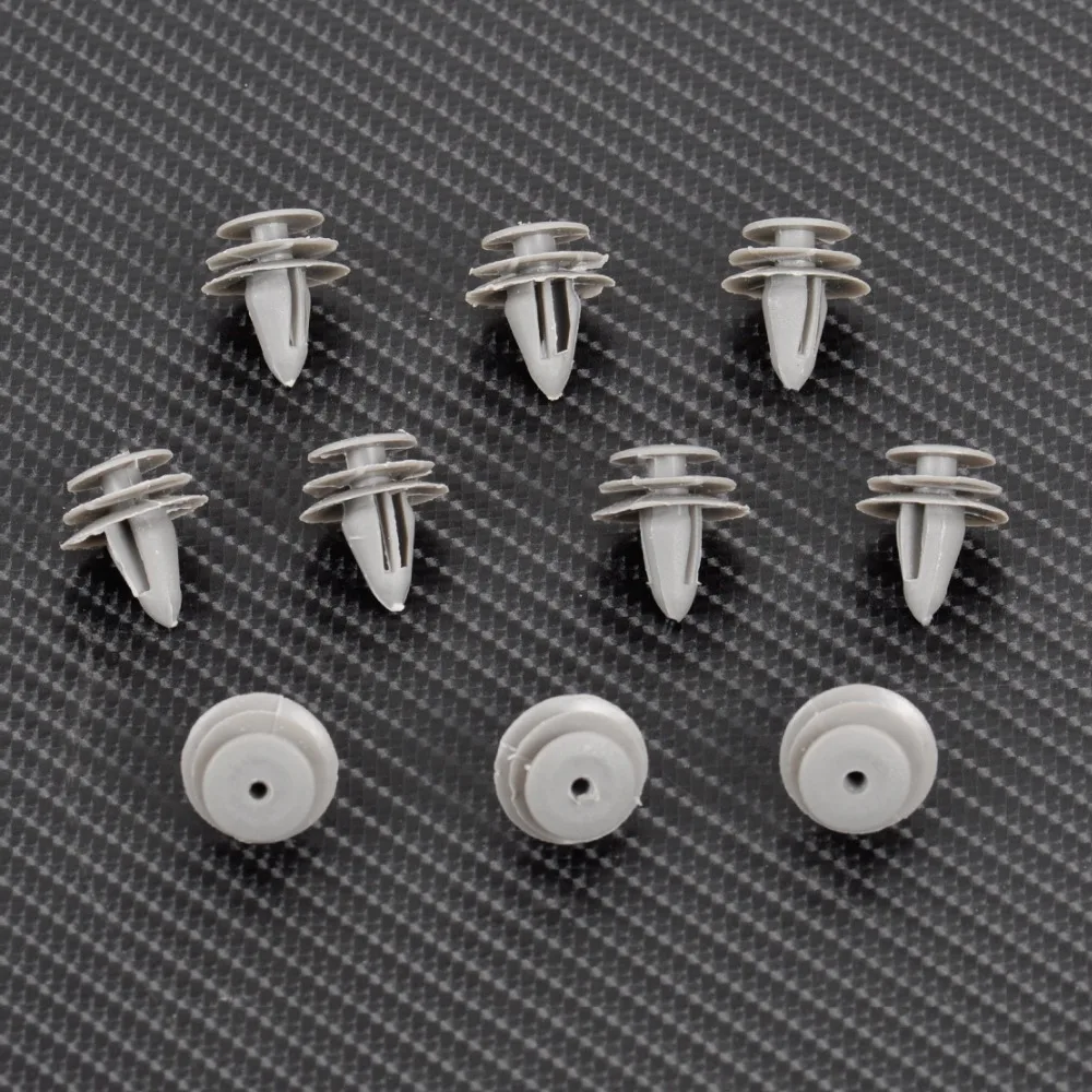 DWCX 10x Nylon Door Trim Panel Clips 01553 07111 for Nissan Altima
