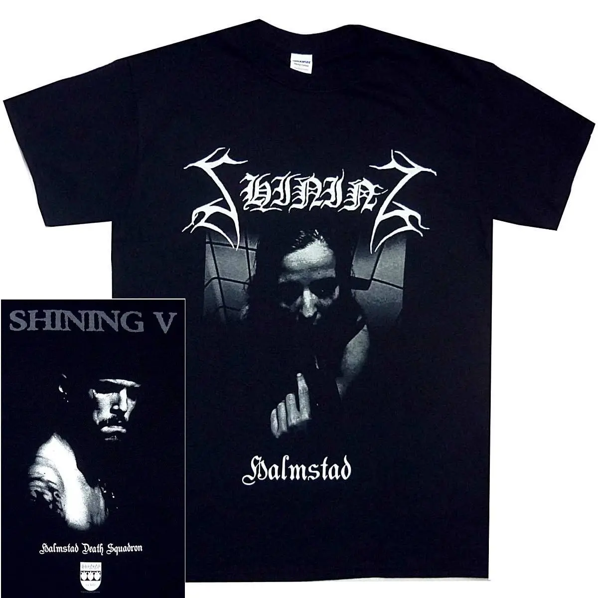 

Shining Halmstad Shirt S-3XL Official Tshirt Black Metal Band T-Shirt New Stranger Things Print T Shirts Original Top Tee