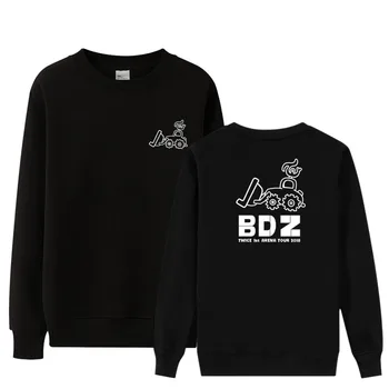 

Kpop twice 1st arena tour 2018 bdz same printing thin sweatshirt for once unisex fashion pullover o neck hoodies black/white