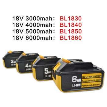 

LED 18V 5000mah lithium battery replacement for Makita BL1860 with power display tool battery BL1815 BL1830 BL1835 LXT 400