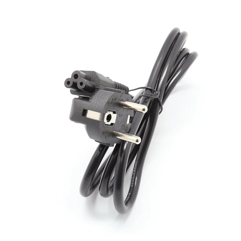 Power Cord Lead 3 Pin Clover Eu European Plug Pc Lcd Led Cable Notebook ...