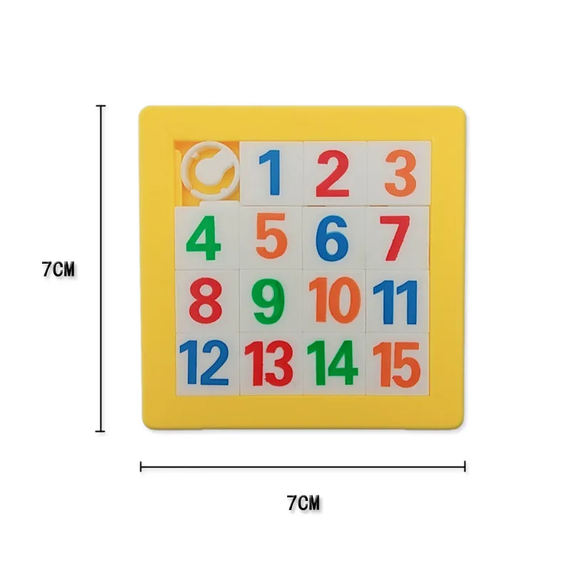 Слайд-головоломка пластиковые строительные детские развивающие игрушки цифры алфавиты обучающий пазл игры игрушки Пазлы подарок 7* 7cm3D