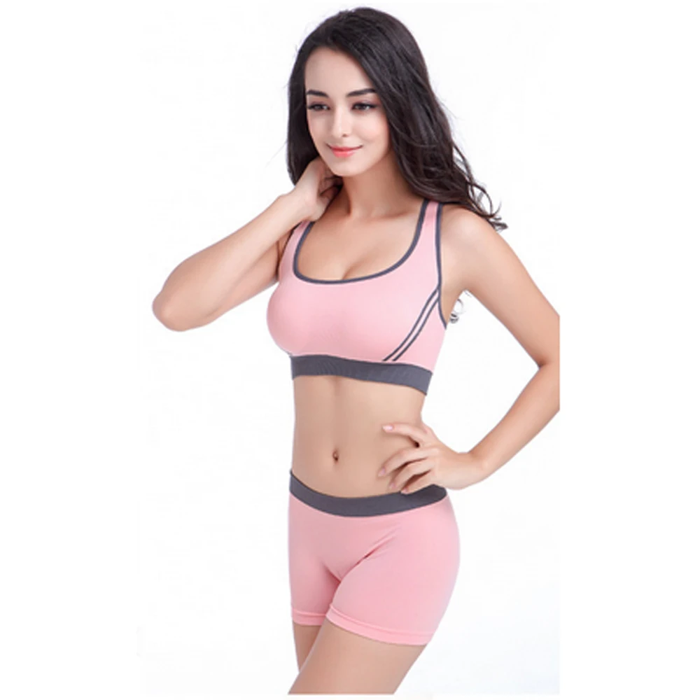 Women Gym Quick Drying Professional Seamless Sports Bra sets Fitness