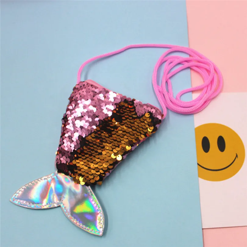 Sequins HandBag Cosmetic Coin Purse 4pc Women Girls Fashion Double Color Shiny Sequins Storage Bag Purse Coin Pouch  (7)