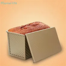 Baking Tool For Rectangular Golden Toast Bread Mold Oven Homemade Cake Kitchen Tools Baking Carbon Steel Rectangle Making Bread bread baking