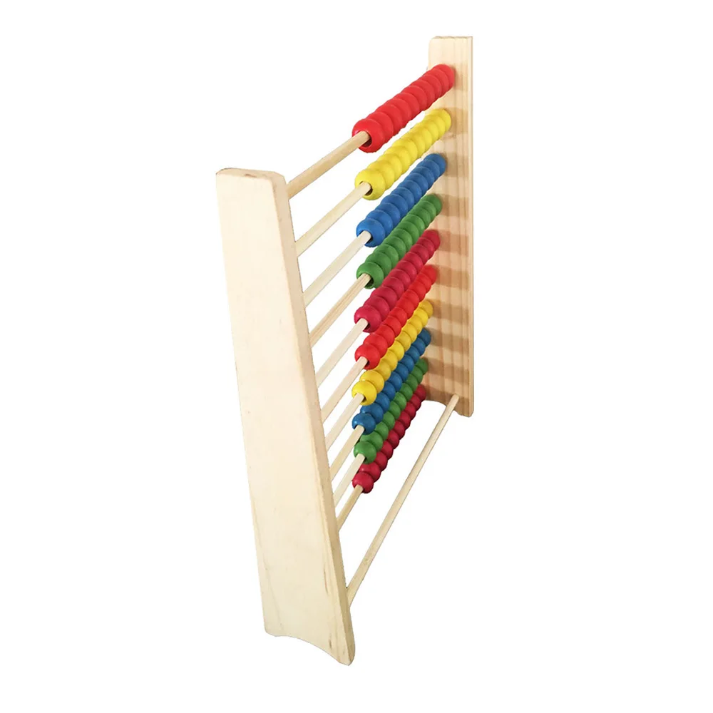 Multicolor Beads Design Educational Wooden Abacus Toy Children Counting Number Early Learning Toy For Kid Math Study For Gift Multicolor Beads Design Educational Wooden Abacus Toy Children Counting Number Early Learning Toy For Kid Math Study For Gift