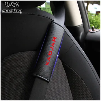 

For Renault Kadjar Car Seat Belt Shoulder Strap Protect Pads Cover No Slip No Rubbing Soft Comfort 2Pcs Red Blue White