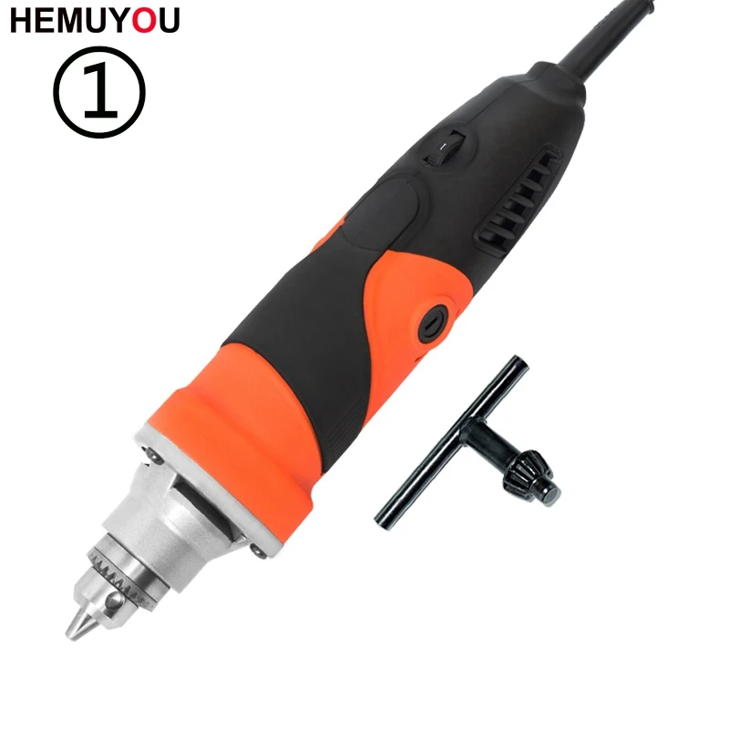 400 Вт Dremel электрическая дрель мини гравер с 6 переменной скоростью для Dremel металлообрабатывающий сверлильный станок полировка 220 В - Color: HMY096