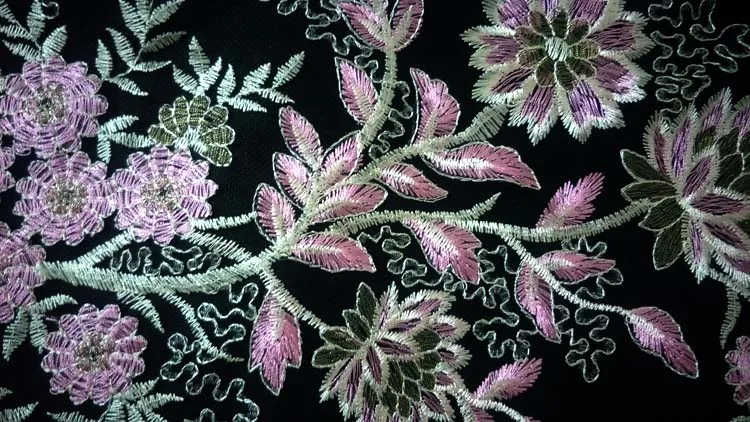 Большой Цвет сетки вышитые Аппликация патч цветы платье Швейные аксессуары для художественного оформления RS16