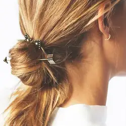 2018 Винтаж богемный для волос клип стрела купидона заколки со звездочками Для женщин Jewelry 2018 новое поступление