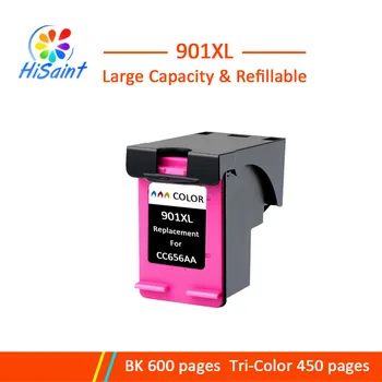 

Hisaint 901XL Refilled Ink Cartridge Replacement for HP 901 Tri-color for HP 4500 J4500 J4525 J4540 J4550 J4580 J4585 J4660