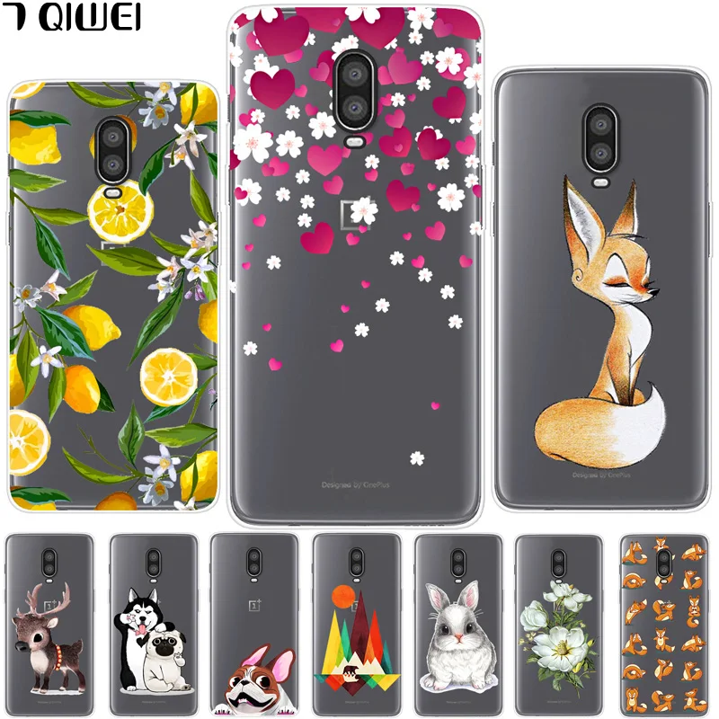 

6.4'' For Oneplus 6T Case Oneplus6T Silicone Soft TPU Cover For Oneplus 6T One Plus 6T Case One Plus 6 T 1+6T Case Cool Clear