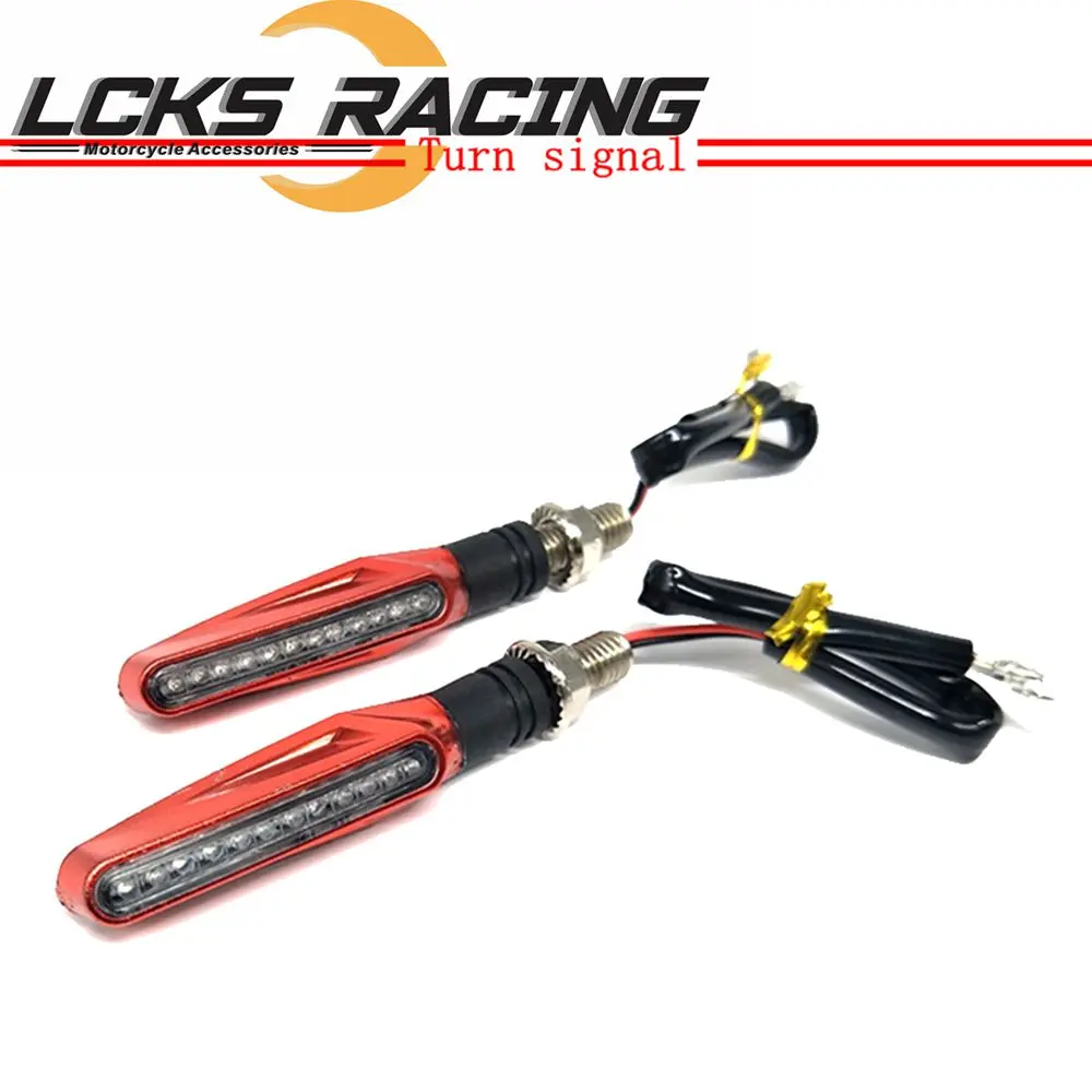 

2pcs Universal motorcycle bendable LED turn signal motorcycle light amber tail light signal light For Yamaha Honda