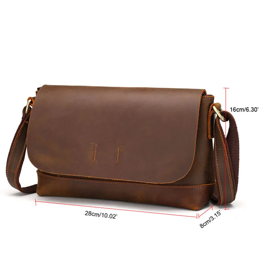 Woosir Cross Body Leather Bag Brown