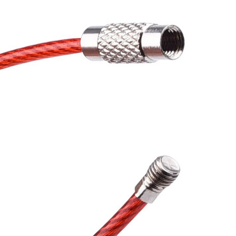 

20 pcs Colorful Stainless Steel Keychain Cable Keyring Wire Key Ring Twist Barrel Key Chain Open Loop keyring Holder Keyfob