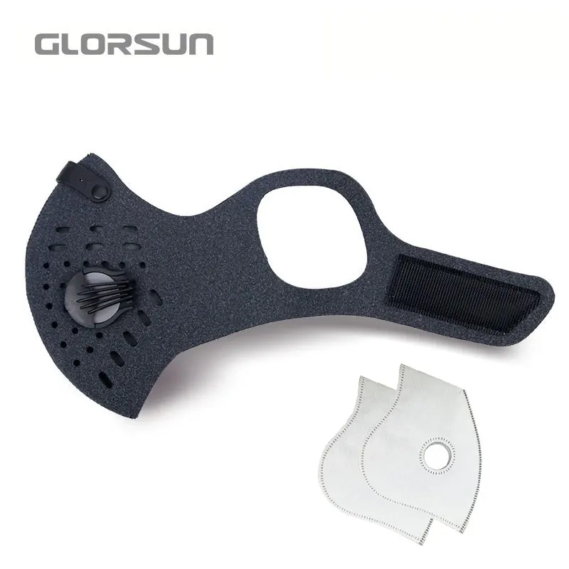 

GLORSUN fashion custom pollen pm2.5 air filter biker half face riding mask n95 smog air dust anti odor fog washable mask
