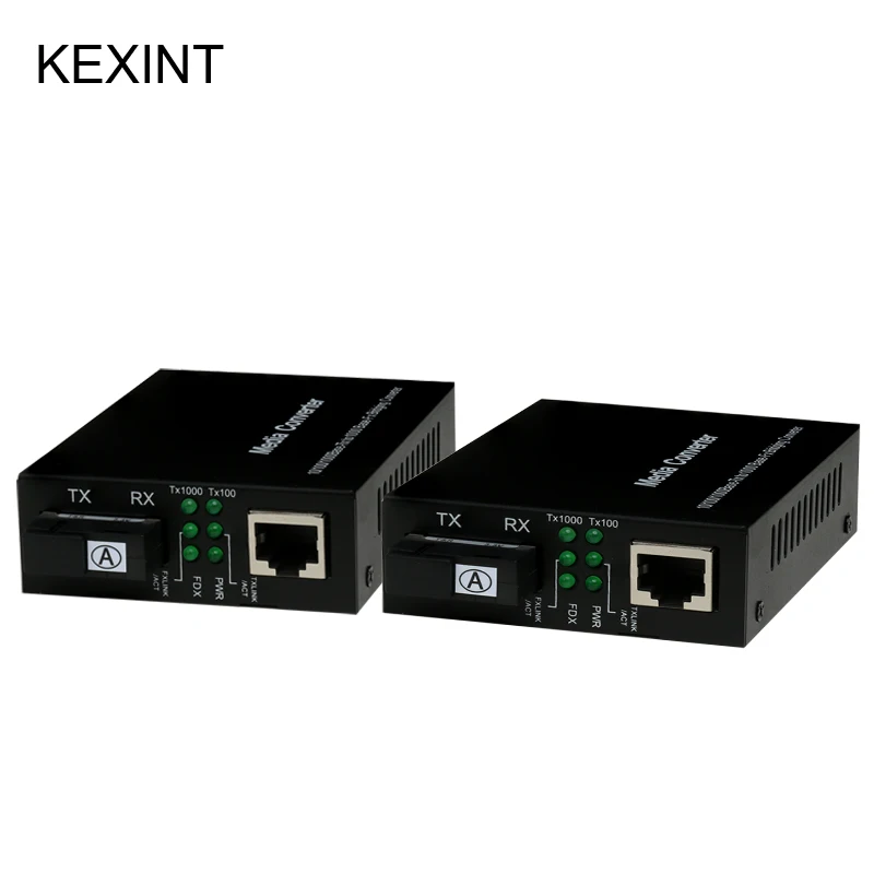 Kexint Волокно оптический ethernet media converter 1 Порты и разъёмы медиа-преобразователь производителя