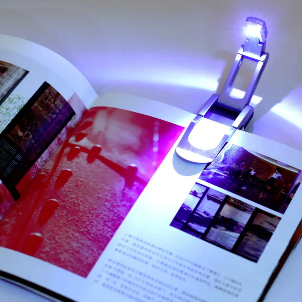 Flexible Folding LED Clip On Reading Book Light Lamp For Reader Kindle