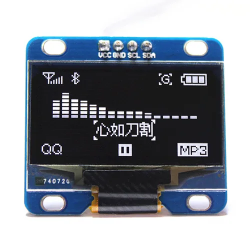 1.3インチホワイトi2c/iic通信12864 oled液晶モジュールスーパー小さなoledディスプレイ