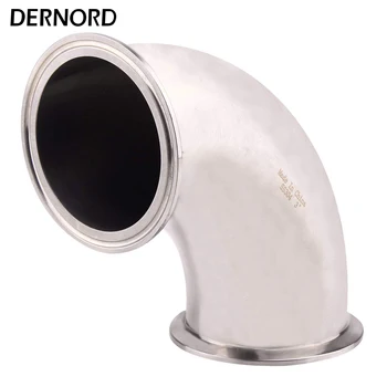 

DERNORD 3'' 76MM Pipe O/D Sanitary Ferrule Elbow 90 Degree Tri Clamp Type Pipe Fitting For Homebrew Stainless Steel SUS304