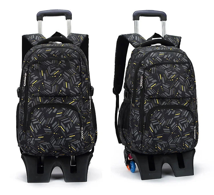 Школьный рюкзак с колесом чемодан на колесиках для путешествий Сумка водонепроницаемая 6 колесная тележка детская школьная сумка для мальчиков и девочек рюкзак для детей