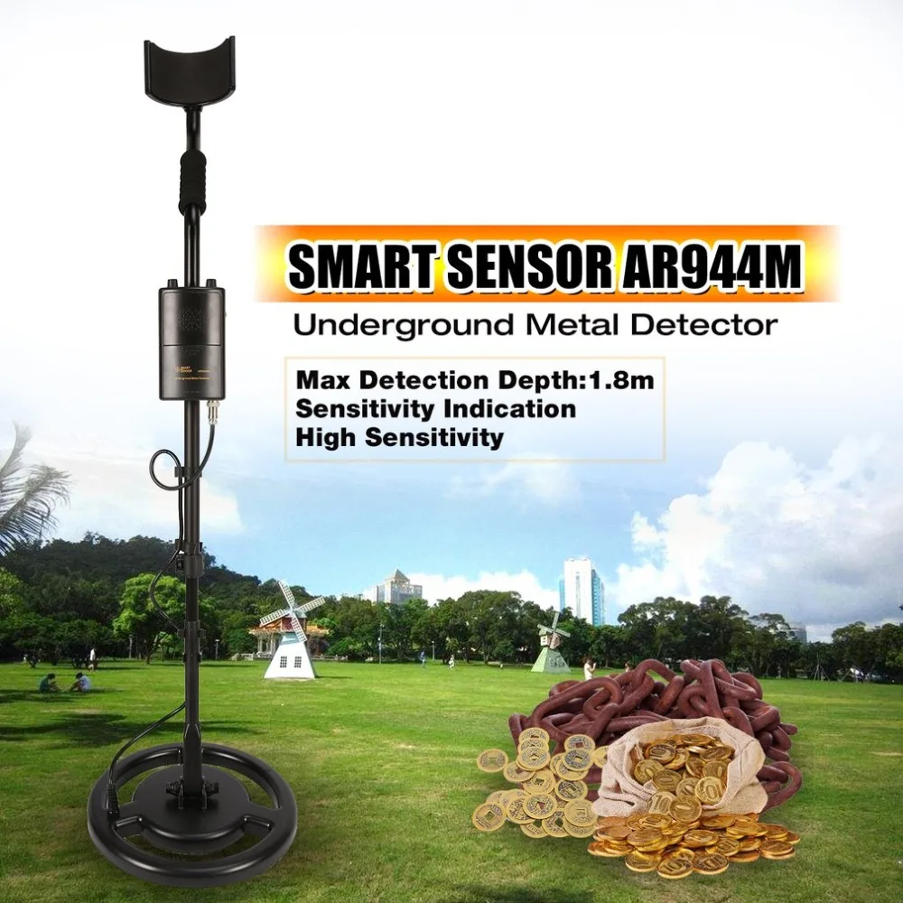

Underground Metal Detector Gold Silver Finder Scanner Treasure Tracker Seeker Hunter Seeking Tool 1.8m Depth AR944M FreeShipping