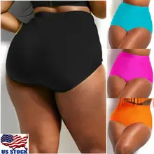 Женский купальник бикини с высокой талией размера плюс, сексуальный женский купальник, Одноцветный купальник для пляжа,, женские купальные костюмы