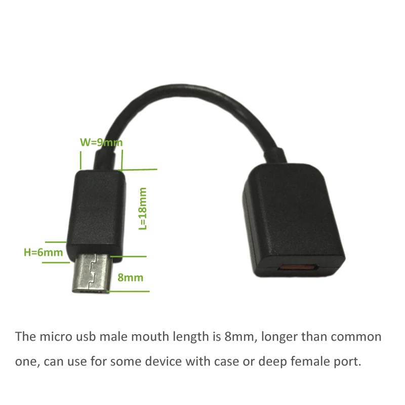 Кабель удлинитель ult best с Micro USB 5Pin штекером на гнездо M/F OTG кабель для