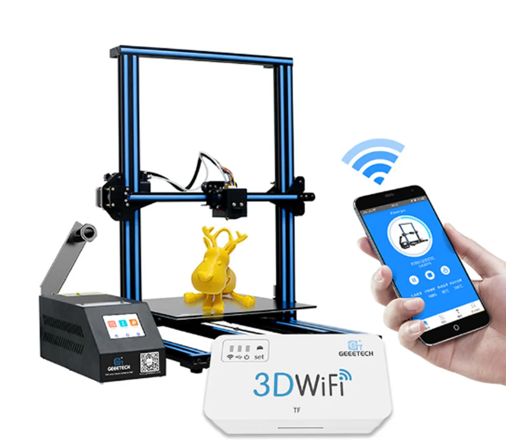 Оригинальный 3D принтер Geeetech A10M смешанных цветов 220x220x260 мм с дополнительным