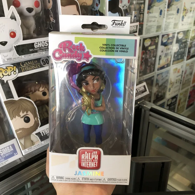 

Official Funko Rock Candy Comfy Princesses - Jasmine Vinyl Action Figure Collectible Model Toy with Original Box