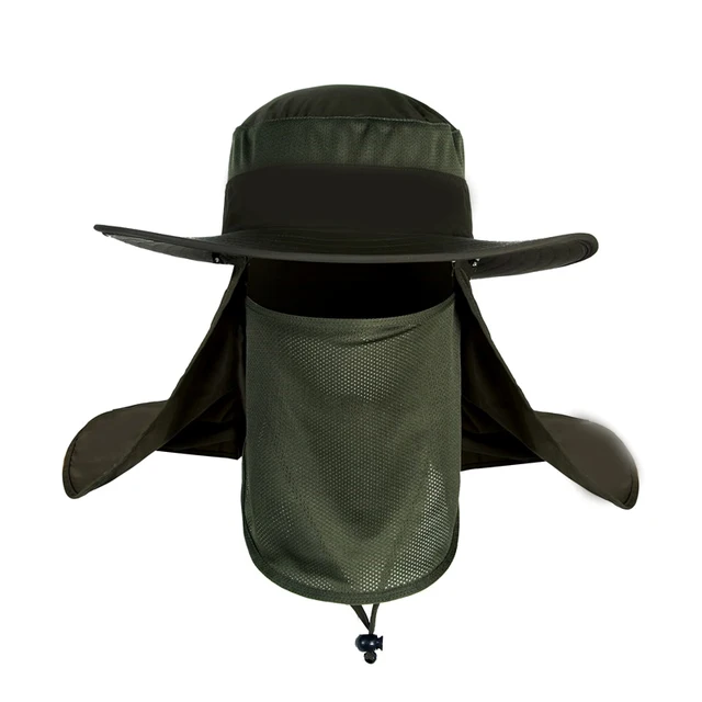Outdoor Insect Mosquito Repellent Bucket Hats Anti uv Neck Protection