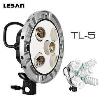 

Godox Studio 5-in-1 Bulb Head Multi-holder Tricolor Light Camera Photography Lighting TL-5