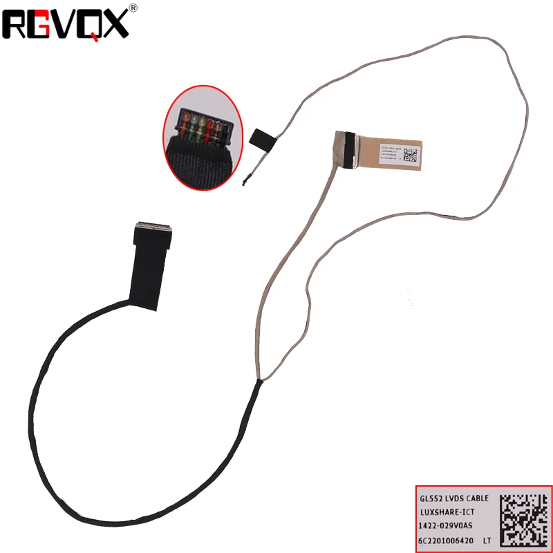

New Laptop LCD Cable For ASUS GL552VW GL552JX ZX50J ,Motherboard Interface 30Pin,LCD Screen Interface 30Pin,PN:1422-029v0as