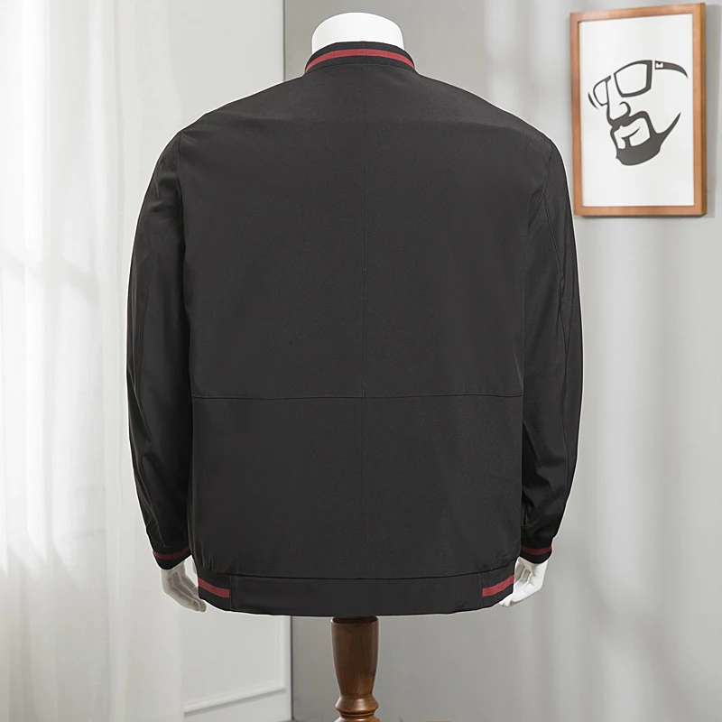 2018 Spring Autumn Casual Solid Fashion Slim Bomber Jacket Men Overcoat Baseball Jackets Men's streetwear Jacket 4xl 8XL 6XL Top 2018 Spring Autumn Casual Solid Fashion Slim Bomber Jacket Men Overcoat Baseball Jackets Men's streetwear Jacket 4xl 8XL 6XL Top
