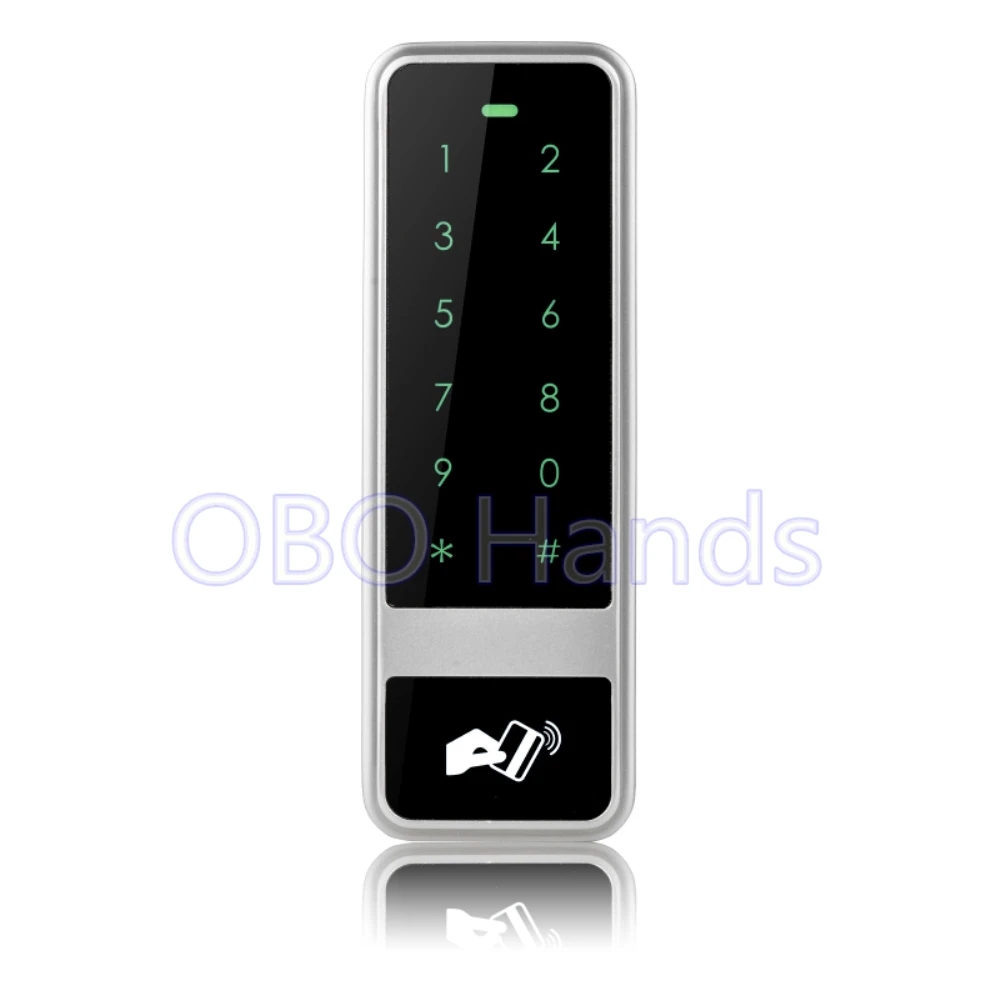 

Free Shipping Silver access control keypad touch access controller waterproof rfid card reader number door/digital door lock