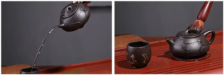 220 мл Исин чайник ручной работы zisha чайник с шариковым фильтром Китайский кунг-фу руды zisha Чайник Посуда для напитков костюм галстук Гуаньинь пуэр