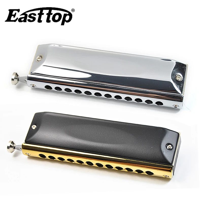 Профессиональная Хроматическая гармоника Easttop с 12 отверстиями 48 тонов губная