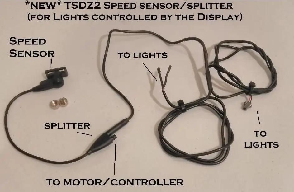 Передний 6V DC светильник для bafang BBSHD BBS02B BBS01B TSDZ2 среднего привода двигателя комплект