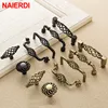 NAIERDI Antique Bronze Cabinet Handles Hollow Out Birdcage Handles Drawer Knobs Wardrobe Door Pullers Vintage Furniture Handle ► Photo 3/6