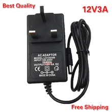 DC12V36W Transfomer Tensão DC12V3A Adaptador De Energia para Tira Conduzida com Plug REINO UNIDO fonte de Alimentação Led Driver 1 PCS Frete Grátis