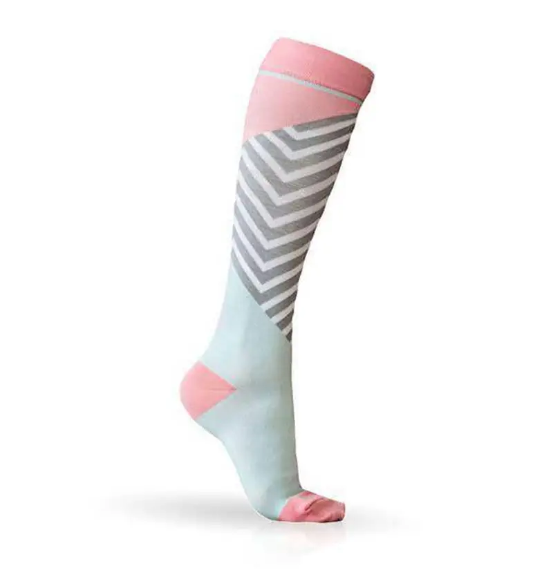 

Compression hose pressure varicose leg pain relief knee high socks knee leg brace socks burn fat for women and men