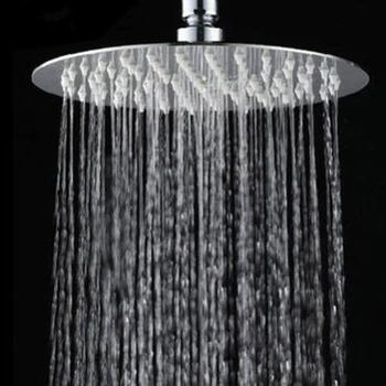 

Stainless Steel Square Round Rainfall Shower Head Portable Removable Shower Heads High Pressure Handheld Bathroom Accessories