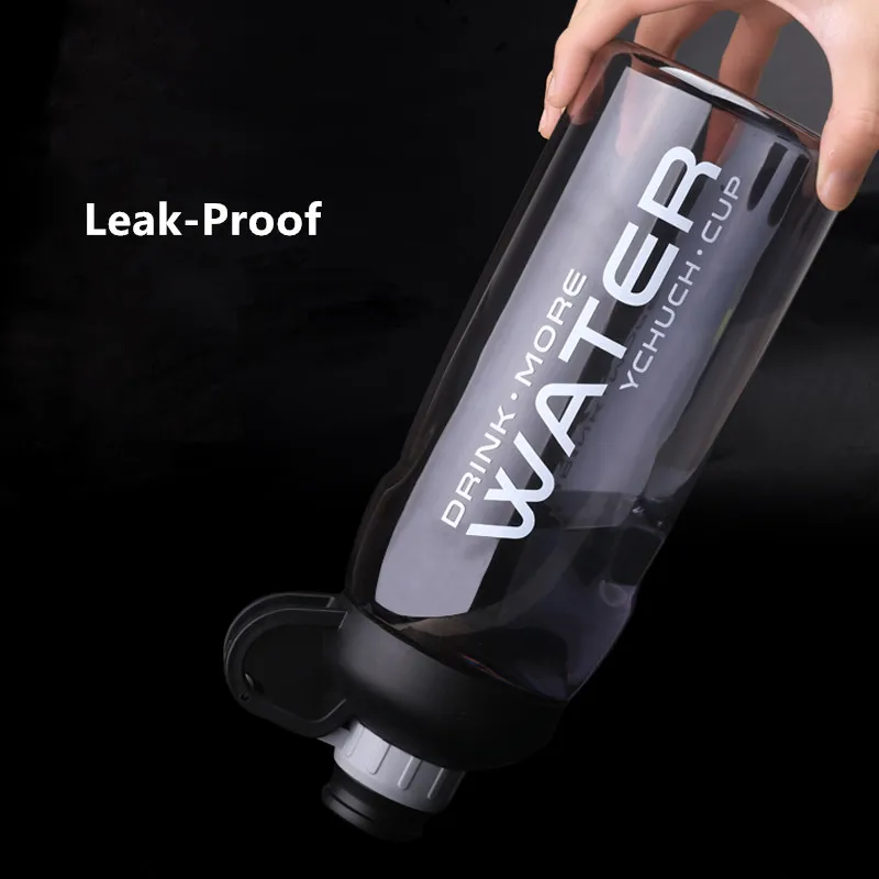 2000ml Large Capacity Water Bottles BPA Free Gym Fitness Drinking Bottle Outdoor Camping Cycling Hiking Sports Shaker Bottles