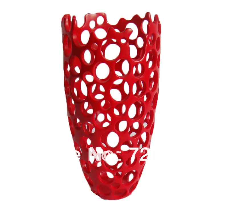 Hollow Out Resin Flower Vase of Excellent Qualityflower vasevase of flowersresin vases