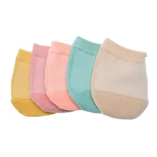 5 пар/компл. летние Колледж японские хлопковые носки теплые дышащие носки-башмачки невидимая половина пальцов ноги носки Для женщин